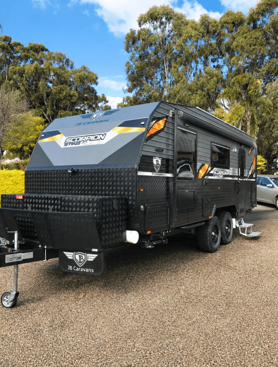 2022 JB Caravans Scorpion Sting Air 23'6 Rear Door Club Lounge