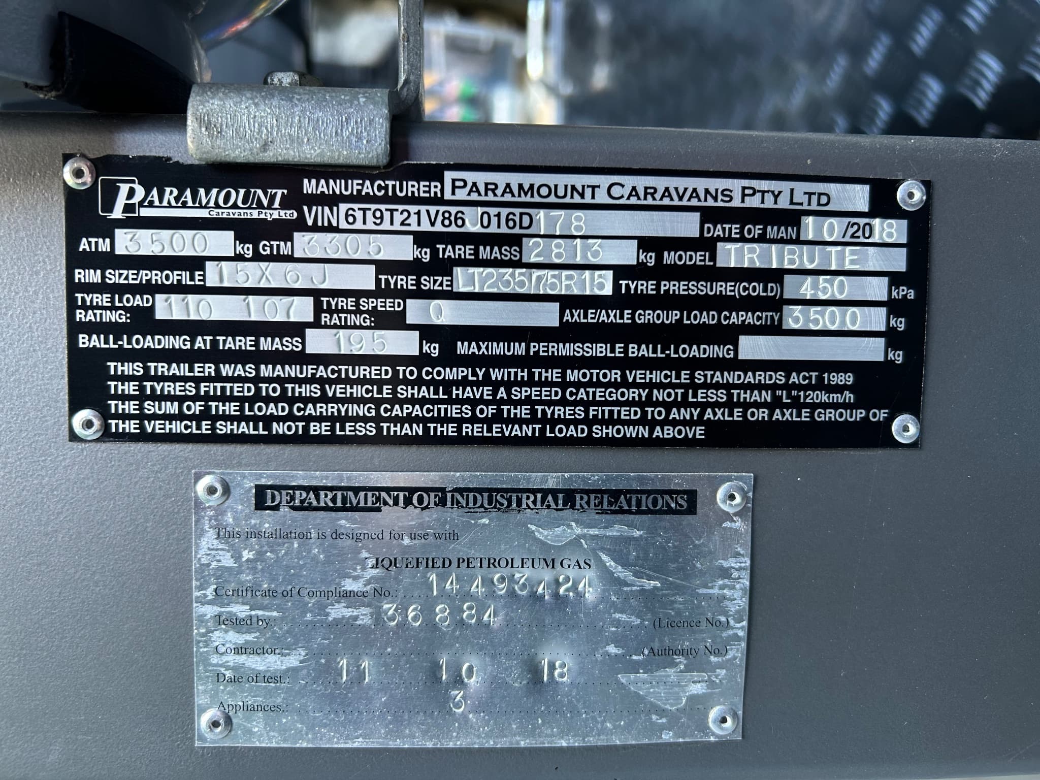 2018 Paramount Caravans Tribute T-2 — photo 3
