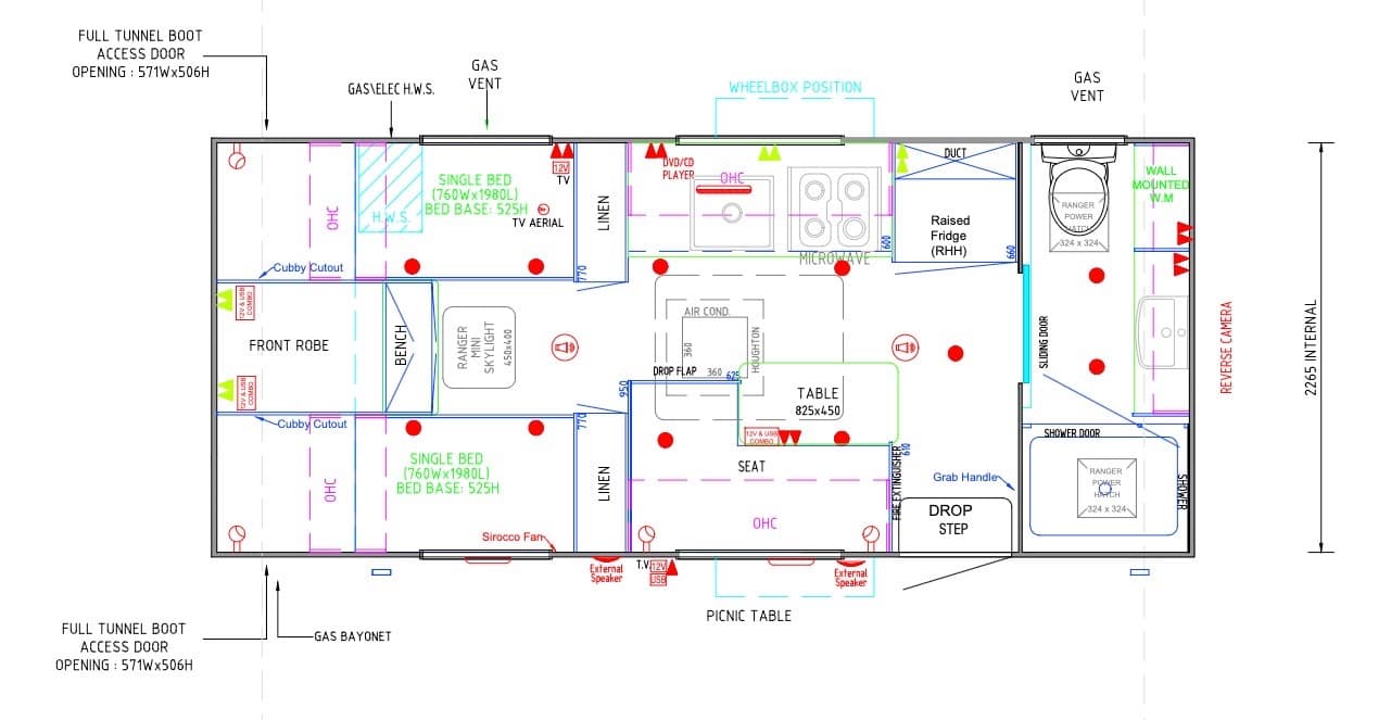 2023 Network RV Caravans Terrain Tuff Off Road 17'6 Single Beds — photo 3